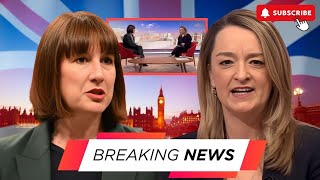 Rachel Reeves was left clearly agitated when questioned by Laura Kuenssberg on Labour Budget [upl. by Ravens324]