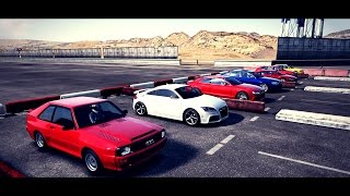 Worlds Greatest Drag Race Fastest AUDIs All in One Race  Forza Motosport 4 [upl. by Ayahc609]