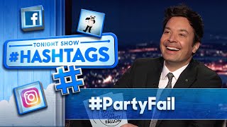 Hashtags PartyFail  The Tonight Show Starring Jimmy Fallon [upl. by Englis105]