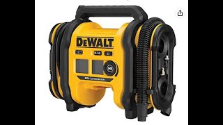 Review DEWALT 20V MAX Tire Inflator Compact and Portable Automatic Shut Off LED Light I love it [upl. by Adnara]