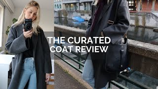 The Curated Coat Review  Boyfriend Coat in Charcoal [upl. by Nylsirhc]