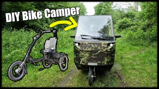 EBike Micro Camper in Mühevoller Handarbeit selbst gebaut  Velocar V2 Tarn Trike Camper DIY Aufbau [upl. by Onit]