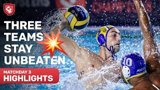 CNAB FTC and Novi Beograd Win Again ⚡️  Matchday 3 Highlights  Water Polo Champions League [upl. by Pansie]