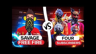 Free Fire LIVE  Savage FF 1vs4 With Subs ASGamingsahil [upl. by Lemuela]