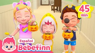 🎃¡Truco o Trato Feliz Halloween  Canciones Infantiles de Halloween  Bebefinn en español [upl. by Yenitsed]