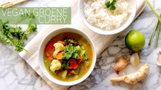 THAISE GROENE CURRY Vegan  SNEL MAKKELIJK amp GEZOND  Gewoon Lekker Groen [upl. by Nitas]