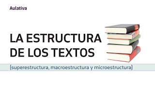 La estructura de los textos Superestructura macroestructura y microestructura [upl. by Nydia]