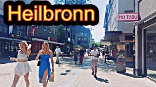 Heilbronn City Germany 🇩🇪 Walking tour 4k video [upl. by Gere]