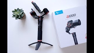 FEIYU A1000 Gimbal  UNnboxing and handon test [upl. by Sorvats805]