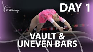 Women’s Apparatus Finals Vault  Uneven Bars Highlights [upl. by Adnarahs]