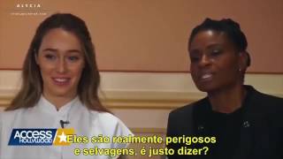 LEGENDADO Alycia Debnam Carey falando sobre The 100 [upl. by Ohcamac124]