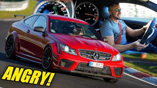 ANGRY C63 AMG BLACK SERIES UNLEASHED on the Nürburgring [upl. by Housum928]