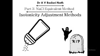 Isotonicity Adjustment Methods Part 3 NaCl Equivalent Method [upl. by Allbee]