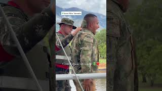 SALTO DEL LANCERO  PRUEBA DE CONFIANZA CURSO DE LANCERO INTERNACIONAL  fuerzasespeciales army [upl. by Kravits795]