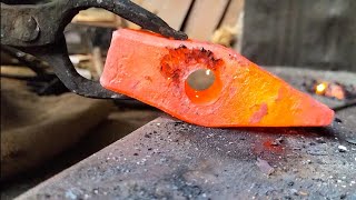 blacksmith  how to hammer made with hard work  handmade [upl. by Nanfa]