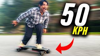 My FASTEST Electric Skateboard Exway Flex Paragon SPEED TEST [upl. by Kila]