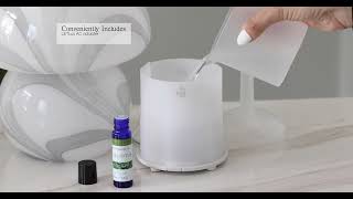 Truffle Ultrasonic Essential Oil Diffuser and Lamp How To Use Video [upl. by Airtap]