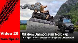 Nr 20  Trollstigen  Fjorde  Wasserfälle  magische Landschaften  UnimogRoadtrip zum Nordkap [upl. by Ohploda]