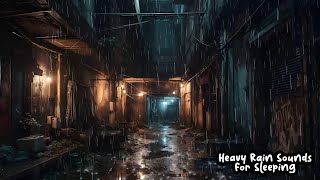 Heavy Rain Sounds for Sleeping No Ads No Thunder in A Hidden Place [upl. by Enitsed]