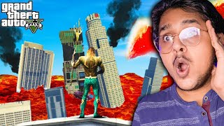 Surviving LAVA TSUNAMI as AQUAMAN in GTA 5 [upl. by Eladnek]