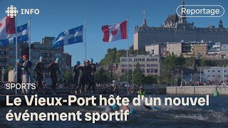 Premier Challenge Cap Québec  pour une « culture du triathlon » à Québec [upl. by Ahsinrac]