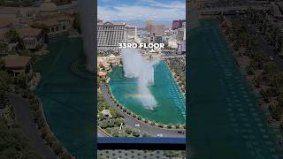 Best View in Vegas 16th33rd68th Floor is your favorite See 🌈 Rainbow Bellagio Fountain shorts [upl. by Akilak]