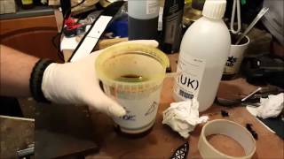 Etching a knife with Ferric Chloride [upl. by Hyrup]