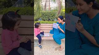 Shanaya ka drawing acha hai ya mummy ka youtubeshorts shortvideo comedy funnyvideos shanayasri [upl. by Killoran]