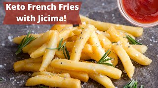 KETO French Fries  Using Jicama  Jicama Fries [upl. by Cacia]