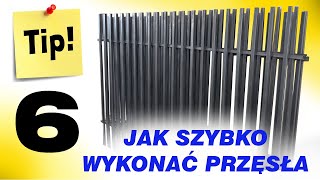 Jak szybko wykonać PRZĘSŁA OGRODZENIOWE z profili  TIP 6 [upl. by Nahamas]