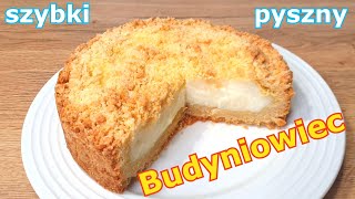 Ekspresowe kruche ciasto z budyniem do kawy 👌pyszny i szybki budyniowiec z kilku prostych produktów👍 [upl. by Narrad]