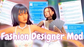 ACTIVE Fashion Designer Career for The Sims 4  Sims 4 Mod Overview [upl. by Brosy]