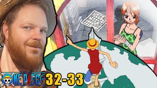 Luffy Coming In Hot  Nami Losing the Plot  One Piece Anime Reaction Episode 32 33 [upl. by Otnas386]