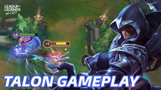 TALON GAMEPLAY 💀 ¡EL NUEVO CAMPEÓN QUE VIENE A ONESHOTEAR A TODOS EN WILD RIFT [upl. by Schuh]