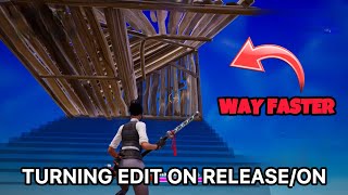 Turning Edit On Release On  INANELY FAST IN FORTNITE [upl. by Retsev]