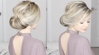 EASIEST Updo ever Super simple amp perfect for long medium amp shoulder length hair [upl. by Hecker]