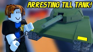 ARRESTING TILL TANK  Roblox Jailbreak 1 [upl. by Mcknight]