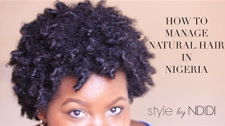 HOW I DEFINE CURLS amp MANAGE NATURAL HAIR IN NIGERIA  Short Type 4 Hair [upl. by Okwu347]