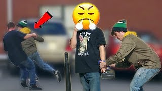 Handcuffing People to Lock Box Prank  RebelTV [upl. by Enelear]