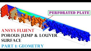 ANSYS FLUENT Tutorial porous jump perforated plate louver louvre Part 13 [upl. by Clara]