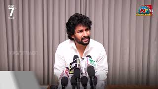 Natural Star Nanis Political Press Meet about Hi Nanna Party  Mrunal Thakur  NTVENT [upl. by Ahoufe]