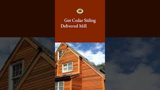 Buy Exterior Cedar Siding For Your Home or Commercial Project [upl. by Adliwa]