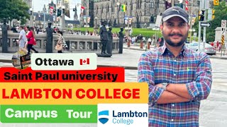 LAMBTON COLLEGE IN OTTAWA  SAINT PAUL UNIVERSITY  CAMPUS TOUR Princeyadavca [upl. by Woodhead]