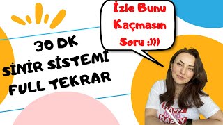 30 Dk da AYT Sinir Sistemi Full Tekrar [upl. by Nnov]