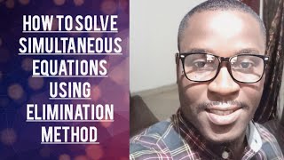 HOW TO SOLVE SIMULTANEOUS EQUATIONS USING SUBSTITUTION METHOD [upl. by Amehsyt]