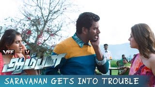 Rajshekar Lands Into Trouble  Aambala  Movie Scenes  Vishal  Sundar C [upl. by Noirod]