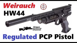 Weirauch HW44 Air Pistol Best Air Gun 2018 Regulated PCP Pistol [upl. by Bremble]