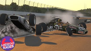 Ei ¡ha salido algo bueno en este circuito iRacing  Lotus 49  Motegi Oval  Heikki360ES [upl. by Dnaloy315]