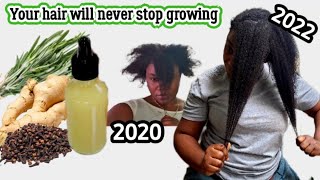 Treatment to grow your natural hair very fastGinger Rosemary oil and cloves for hair growth [upl. by Francie531]