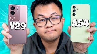 Samsung KEWALAHAN‼️ vivo V29 vs Galaxy A54 [upl. by Myrtie]